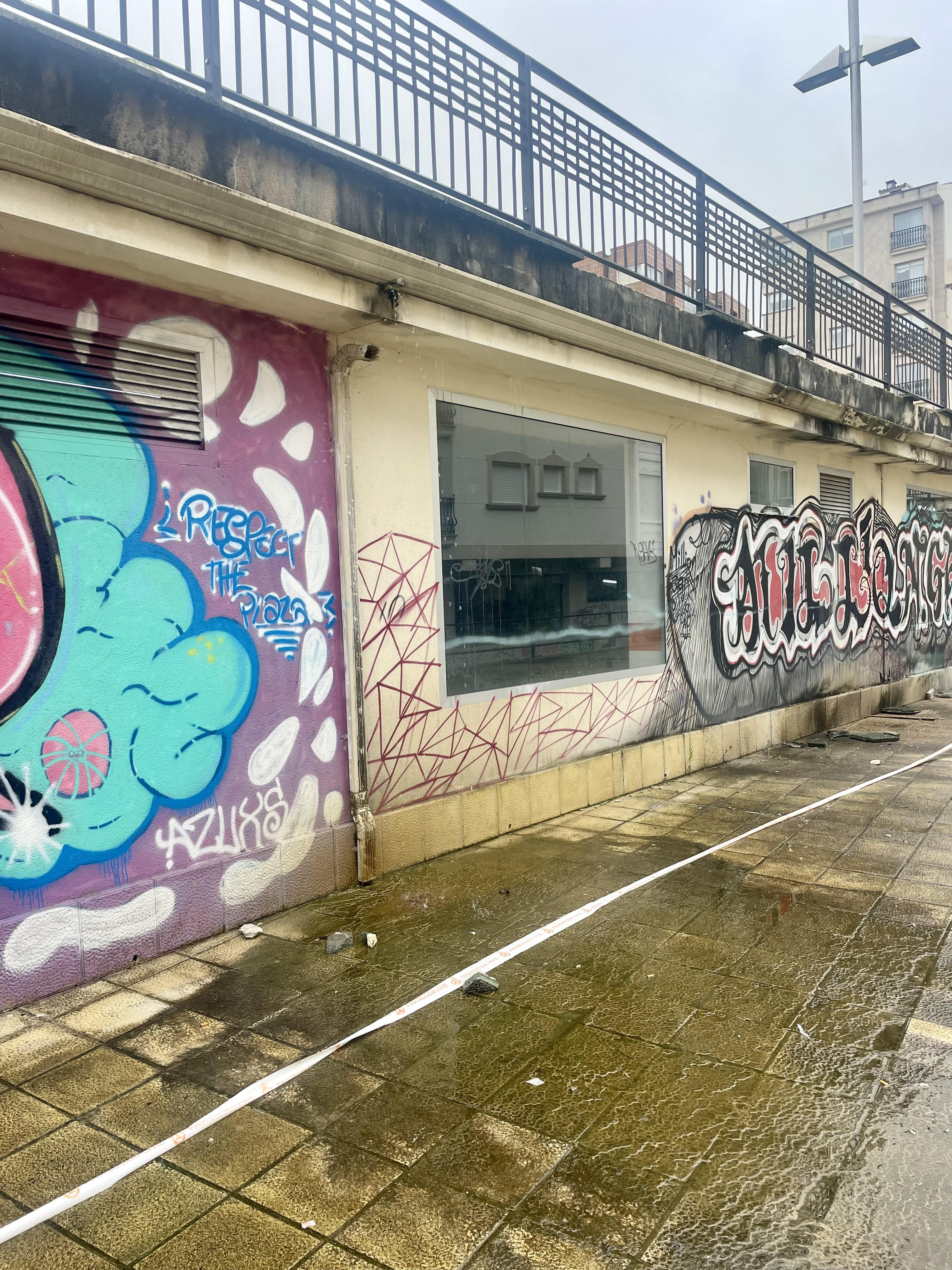 Estado de parte da Praza de Europa